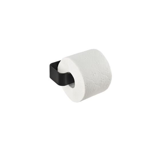 Porte-papier toilette en aluminium noir