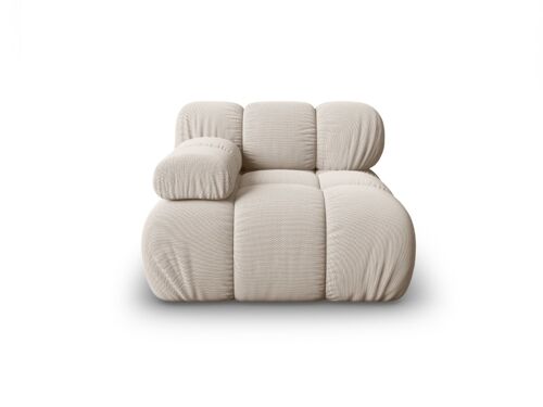 Module gauche en tissu 3D beige clair