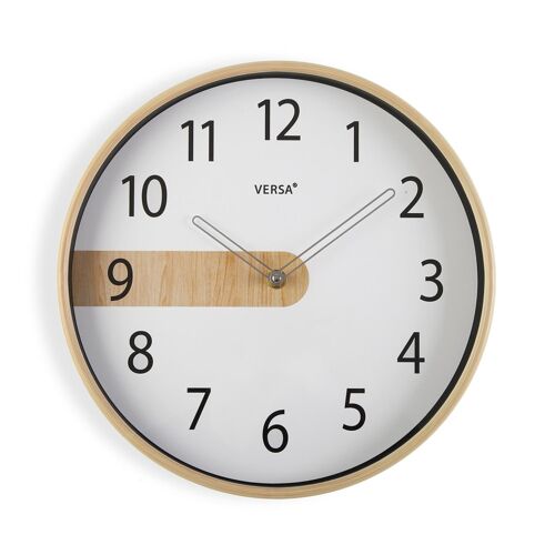 Horloge murale en plastique blanc