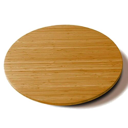 Plateau Rond En Bambou Rotatif 35cm