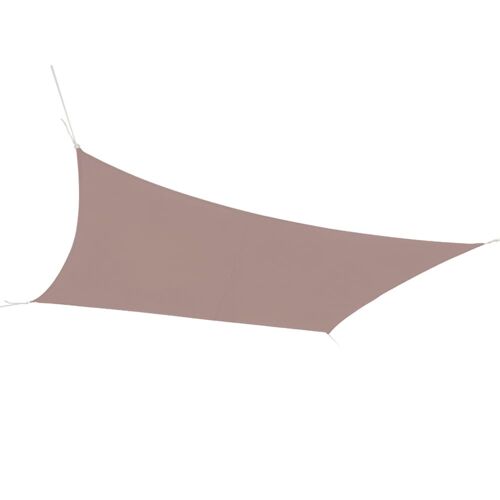 Toile Ombrage Rectangulaire Taupe Déperlante 300x400cm
