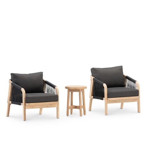 Ensemble De 2 Fauteuils Et Table D¿Appoint