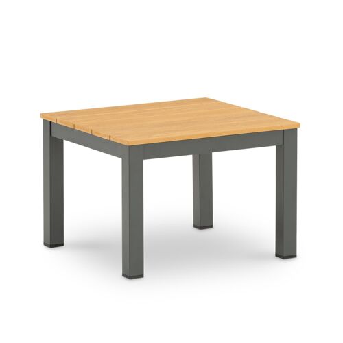 Table D'appoint De Jardin En Aluminium En Polywood Anthracite
