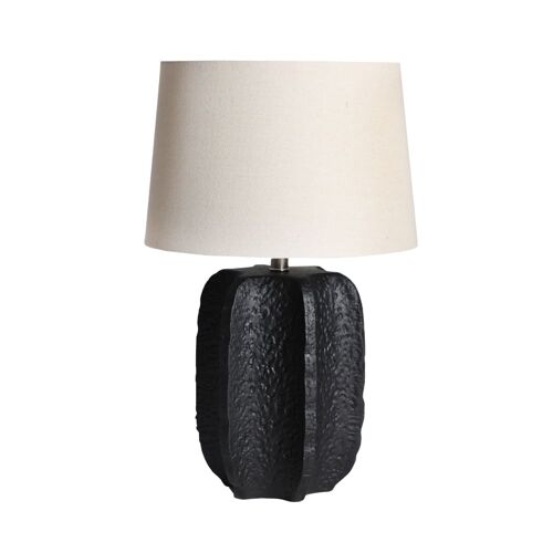 Lampe De Salon En Céramique Noir En 38x38x65 Cm - Lot De 2