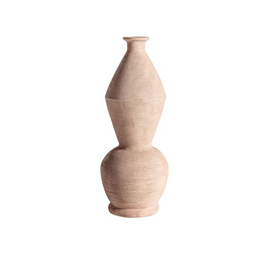 Vase en céramique marron 24x24x61 cm