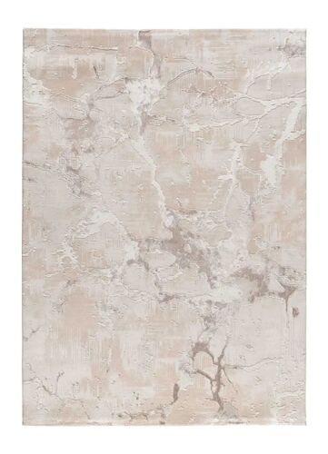 Tapis À  Relief Effet Marbre Beige 154x230 Cm
