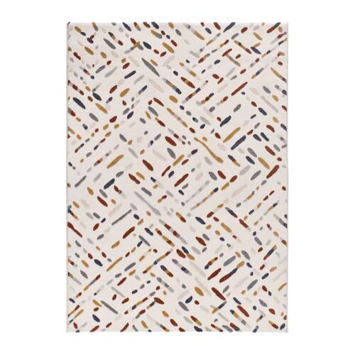 Tapis À  Relief Géométrique Multicolore 80x150 Cm