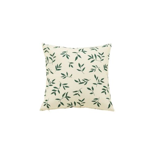 Coussin En Polyester Recyclé Feuillage 40 X 40 Cm