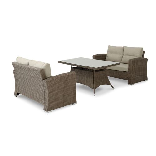Salon De Jardin 4 Places Avec Table Haute 140x80x68