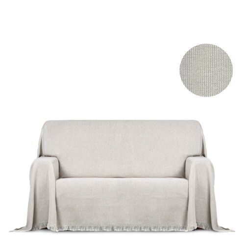 Plaid 4 Places Beige 300 Cm (Mesures Comptant Les Franges)