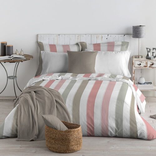 Housse De Couette En Coton 220x220 Cm Rose