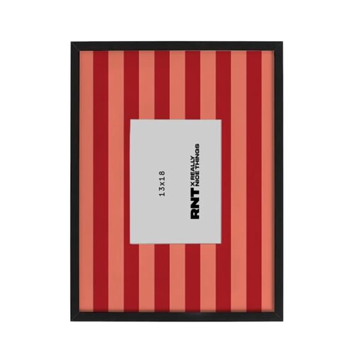 Cadre photo 40x30 pour photos 13x18 rouge et rose