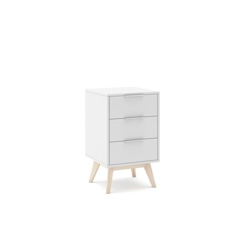 Table de chevet avec 3 tiroirs 40x66 cm