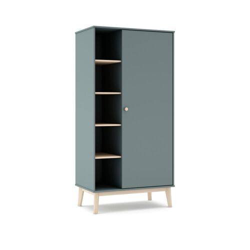 Armoire avec 1 porte et 4 étagères 90x181 cm