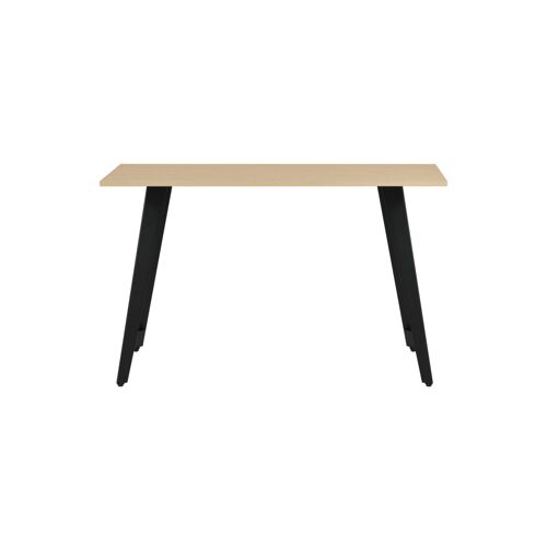 Meuble d'entrée-console en mélamine et métal chêne 76à¿120à¿40 cm