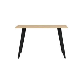 Meuble d'entrée-console en mélamine et métal chêne 76à¿120à¿40 cm