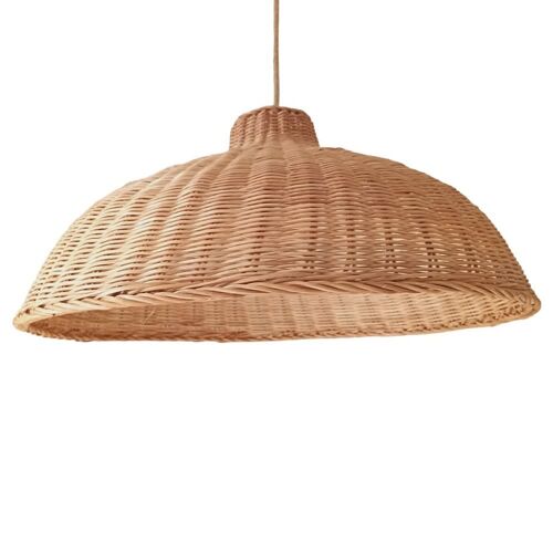 Abat-jour pour suspension en rotin naturel foncé ø58cm