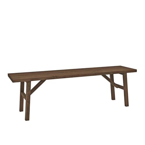 Banc en bois de sapin marron 150x45cm