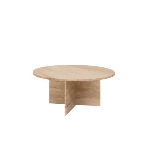 Table basse ronde en marbre daino reale Ø80cm