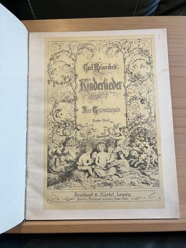 Carl Reinecke Kinderlieder Vol. 1 Partition Chant Piano Ed. Breitkopf & Härtel