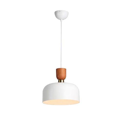 Plafonnier Nordique Métal Blanc E27 À¿30 Cm