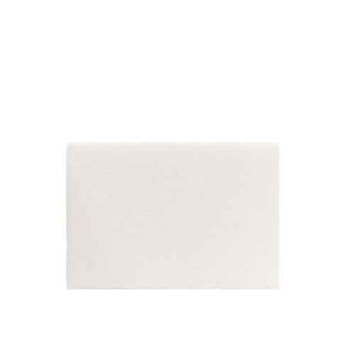 Tête de lit déhoussable en lin blanc 160x110cm