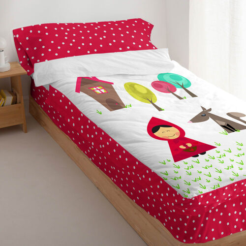 Couchage Prêt À  Dormir 100% Coton Rouge 90x200 Cm Sans Rembourrage
