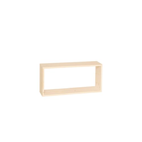 Mobilier d'appoint en bois massif beige
