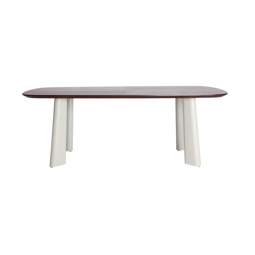 Table salon en bois mdf marron en 215x105x76 cm