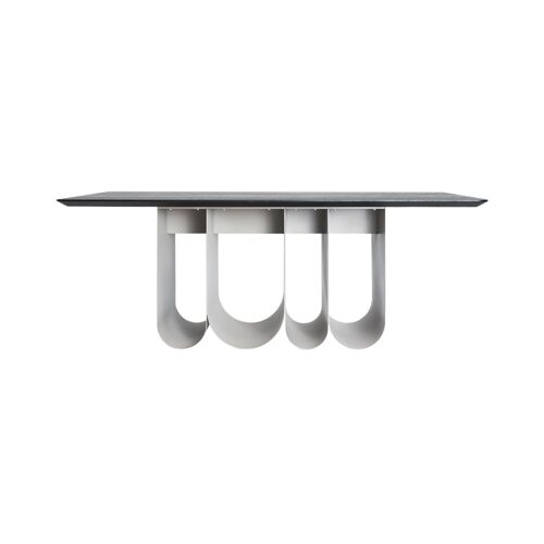 Table salon en bois mdf marron en 200x90x75 cm