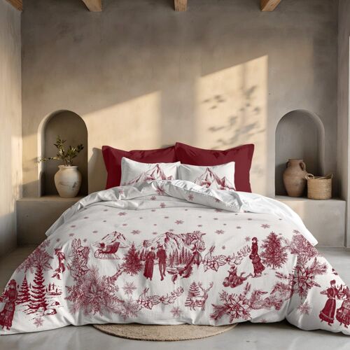 Housse De Couette 100 % Polyester Multicolore 140x200 Cm