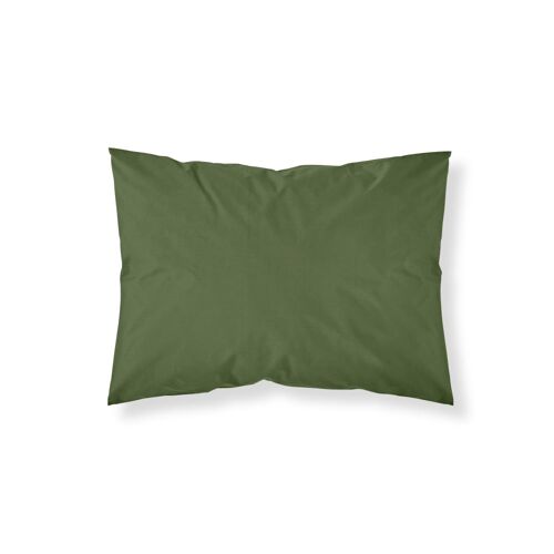 Taie D¿Oreiller 100 % Coton Vert 80x80 Cm