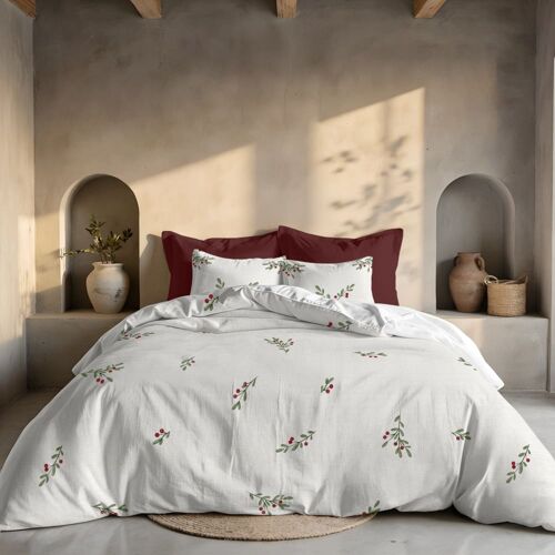 Housse De Couette 100 % Polyester Multicolore 155x220 Cm