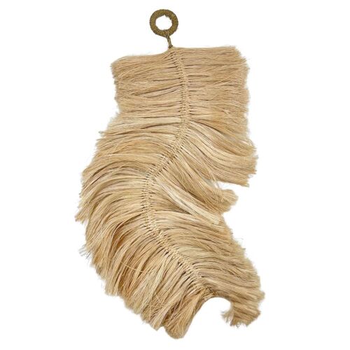 Décoration murale suspendue en fibres naturelles 70x40cm