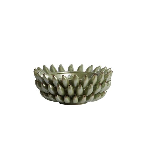 Plat Céramique Fine Vert À¿34cm