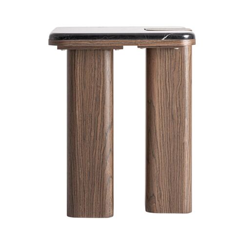 Table basse en bois mdf marron en 40x40x51 cm
