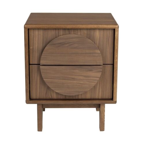 Zuiver - Petit meuble table de chevet Groove par Zuiver - Marron