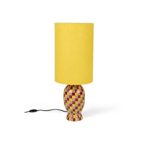 Lampe Design En Métal Jaune