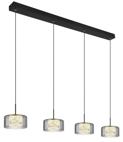 Suspension Métal Noir Mat, 150cm
