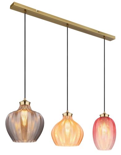 Suspension Métal Couleur Or Mat, 120cm