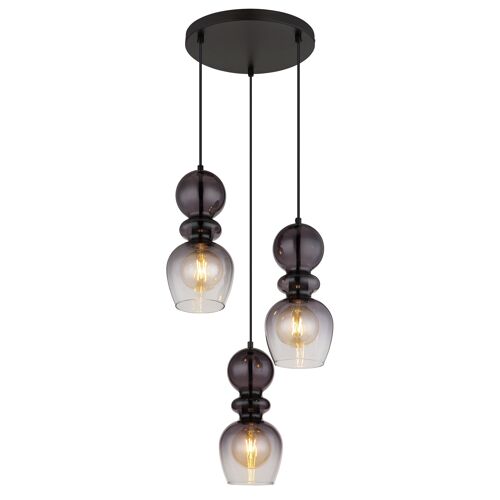 Suspension Métal Noir Mat, 150cm