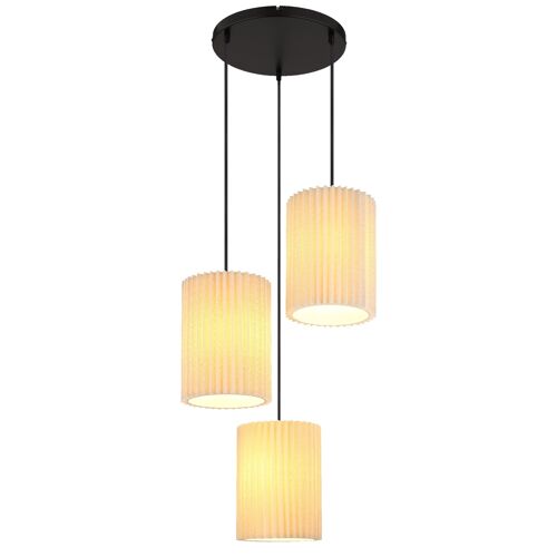 Suspension Métal Noir Mat, 120cm