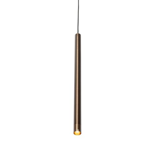 Suspension Moderne Bronze Foncé Rail Monophasé