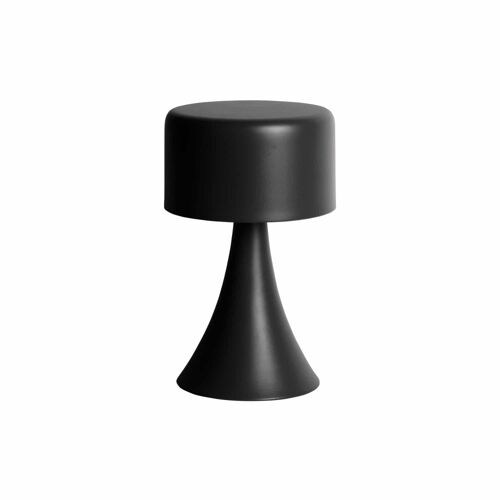 Lampe De Table Fer Noir 12.5x12.5x21cm