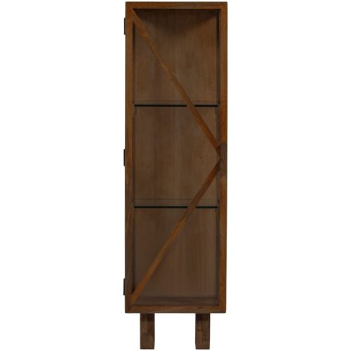 Armoire 1 porte en bois de manguier marron