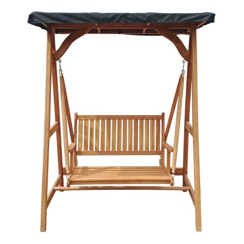 Balancelle De Jardin En Bois De Teck Avec Pare-Soleil