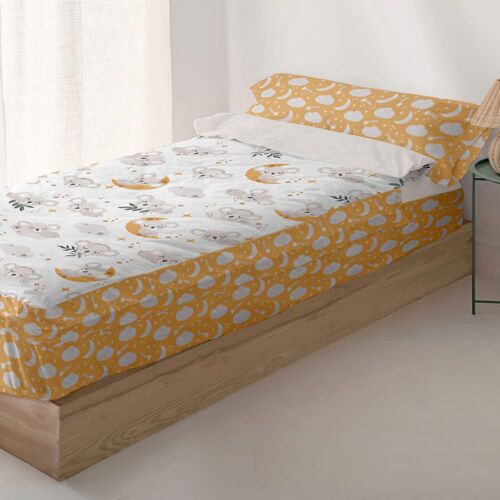 Couchage Prêt À Dormir 100% Coton Moutarde 90x200 Cm Sans Rembourrage