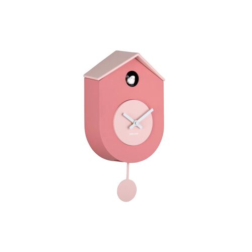 Horloge murale thermoplastique rose clair 9.2x17.5x33.2cm