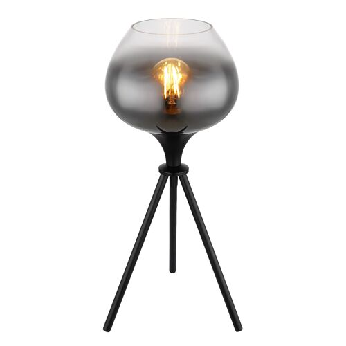 Lampe À Poser Métal Noir Mat, 45cm