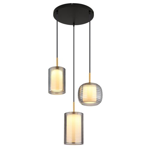 Suspension Métal Noir Mat, 150cm